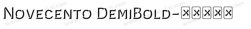 Novecento DemiBold字体转换